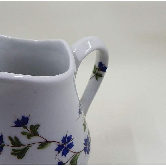 Cordon Bleu BIA Small Pitcher Creamer Hand Decorated Blue Cornflowers - Picture 10 of 10